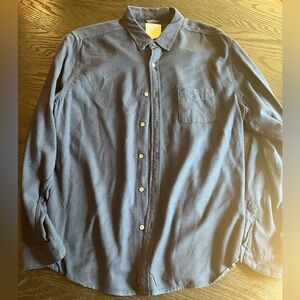 Life After Denim XL Blue Button Down Cotton Shirt